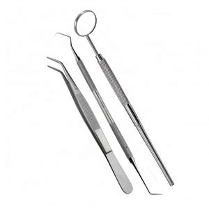 Kit Dental Blanqueador de dientes Espejo Escalador Pinzas Dentista Examen básico Set 3pcsTissue Forceps BY VIDIFIVE INTERNATIONAL - Product Image 2