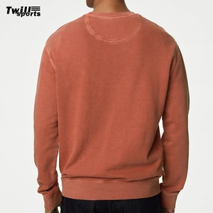 Sweat-shirt à col rond pour hommes grandes tailles en tissu éponge 100% fibre de bambou, anti-plis, respirant, personnalisable, vierge, pour usage décontracté - Product Image 4