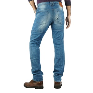 Pantalones vaqueros ajustados para hombre, Jeans de Motocross con protección de cuero, elásticos, transpirables - Product Image 2