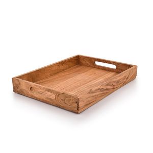 Bandeja Rectangular de Madera Hecha a Mano, Moderna, Multifuncional, Ecológica, Resistente al Agua, Segura para el Contacto con Alimentos, Personalizable - Product Image 5
