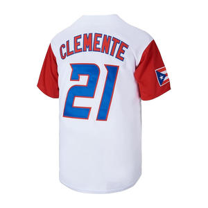 โรเบอร์โต้ เคลเมนเต้ ของแท้ # เสื้อเบสบอลปูเออร์โตริโก 21 ตัว รุ่นเวิลด์เบสบอลคลาสสิค ป้องกันรังสียูวี ไซส์พลัส - Product Image 3
