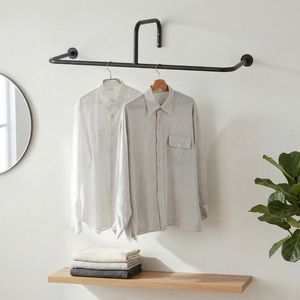 Venta al por mayor Taiwán hogar almacenamiento perchas de metal fabricante artículos para el hogar muebles ropa abrigo ropa montada en la pared - Product Image 3