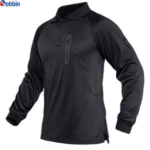 Hot Selling Super Custom Logo Outdoor Long Sleeve Golf <b>Polo</b> <b>Shirts</b> Sport Solid Pattern <b>Polo</b> <b>Shirts</b> for Men <b>With</b> Arm <b>Pocket</b> - Product Image 1