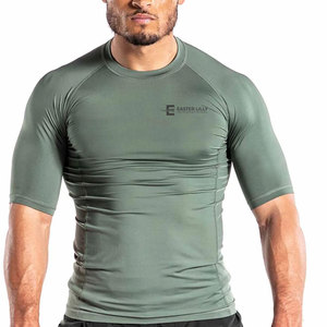 Service OEM, qualité supérieure, rashguards BJJ de couleur unie, style unique, utilisation en extérieur, rashguards - Product Image 1