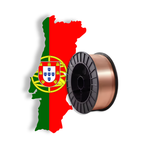 Fil de soudage MIG cuivré (AWS A5.18 ER70S-6) pour le marché portugais : Support OEM ODM, bobine et emballage en tambour - Product Image 1
