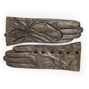 Gants en cuir pour femmes, longueur poignet, style uni, noirs, thermiques, non doublés, élégants, décontractés, pour l'hiver, fabricant de gants de mode - Product Image 2