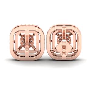 REYES – boucles d'oreilles en argent Sterling 925 plaqué or Rose 14K, en Moissanite, pour femmes, bijoux de luxe, cadeau d'anniversaire, nouvelle collection - Product Image 4