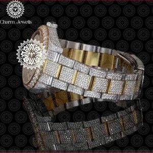 Reloj de Acero Inoxidable para Hombre Charm Jewells, 40 mm, Movimiento Mecánico, Cristal, 20 mm, Fecha Automática, Lujo, Moda, Cierre Oculto con Botón de Presión - Product Image 5