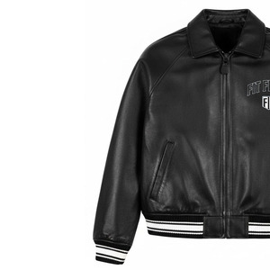 เสื้อแจ็คเก็ตหนังแท้สำหรับผู้ชาย คุณภาพพรีเมียม กันลม กันน้ำ สีพื้น มีทุกขนาด ราคาดีที่สุด - Product Image 3