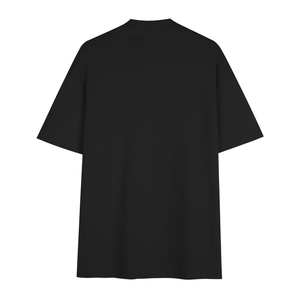 Casual Vintage Men's T-shirt 260g Heavyweight 100%Cotton Wide Rib Small Neckline Loose Large <b>Dropped</b> Shoulders Short Front - Product Image 2