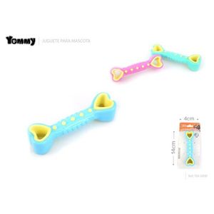 Juguete Masticable de Hueso en Forma de Corazón de Dos Tonos Yommy de 14 cm para Mascotas - Product Image 1