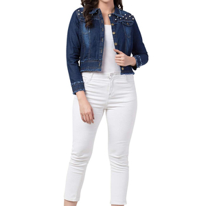 Chaqueta Vaquera Casual de Alta Calidad para Mujer, Servicio OEM, Venta al Por Mayor, Tejido Transpirable, Resistente al Viento y Ecológico - Product Image 1