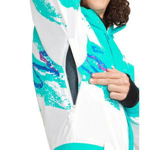 Custom Unisex One Piece <b>Ski</b> <b>Suit</b> Waterproof Windproof <b>Retro</b> Print Snowboard Jumpsuit with Hood - Product Image 4