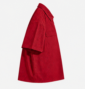 เสื้อเชิ้ตแขนสั้นผู้ชายแบบลำลอง ปกคอพับ เสื้อเชิ้ตฤดูร้อน - Product Image 4