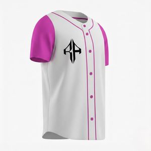 Nouveaux maillots de baseball 2026, imprimés, respirants, 100% polyester, pour adultes, col en V, impression numérique de haute qualité - Product Image 6