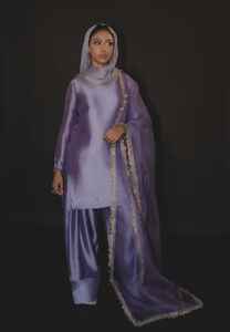 Trajes Farshi Shalwar Kameez indios y pakistaníes en tela de seda, ropa formal, vestidos casuales lisos para mujer, alta calidad - Product Image 3