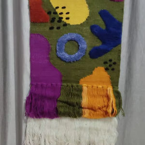 Compre <span class=keywords><strong>Tapiz</strong></span> de Pared Abstracto de Lana Hecho a Mano a Bajo Precio, <span class=keywords><strong>Tapiz</strong></span> de Macramé Hecho a Mano, <span class=keywords><strong>Tapiz</strong></span> Decorativo para Pared -36 - Product Image 5