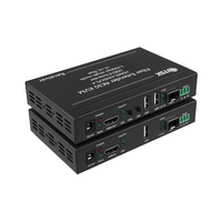 Video-Verarbeitungs-4K-Glasfaser-Videoextender über IP mit KVM, verzögerungsfreier Langstrecken-Sender