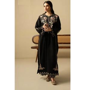 Nouvelles arrivées : Robes élégantes pakistanaises et indiennes pour femmes, tenues de fête formelles et décontractées, Salwar Kameez, ensembles Kurti en organza, naturelles - Product Image 4