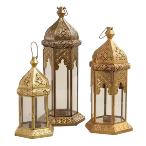 Solar Garden Lantern Candle Holder With Intricate Cutout Design For Home <b>Decoration</b> Indoor Outdoor Use <b>Wedding</b> Lantern - Product Image 6