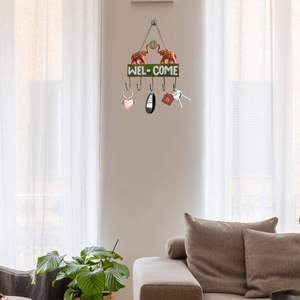 Premium Decorative Elephant <b>Wall</b> <b>Hook</b> –Decorative Elephant <b>Wall</b> <b>Hook</b> – Durable 5 <b>Hook</b> <b>Key</b> Holder <b>for</b> Home Entryway - Product Image 4