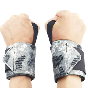 สายรัดข้อมือแบบยูนิเซ็กซ์ ปรับได้ด้วยแถบตีนตุ๊กแก ลายพราง สำหรับยกน้ำหนักและฝึกความแข็งแรง - Product Image 1