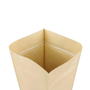 Reusable Kraft <b>Paper</b> Stand Up Pouch Custom Size for Premium Food Packaging with High-Barrier Lining - Product Image 3