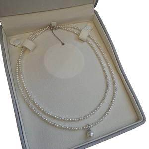 Collier de perles rouges chinoises de 3-4 mm - Product Image 5