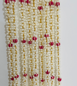 Guirnalda de Flores Artificiales de Caléndula y Jazmín para Graduación, Pascua, Bodas, Fiestas, Diwali, Decoración del Hogar, Coronas de 5 Pies, Color Personalizado - Product Image 4