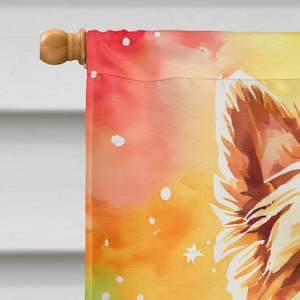 Yorkshire Terrier Navidad casa bandera gran porche manga poste decorativo patio Banner Multicolor pared colgante patio césped signos - Product Image 3