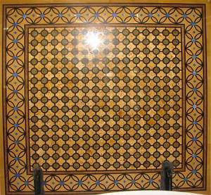 Dessus de table d'incrustation de café et de thé en marbre noir fait à la main de haute qualité pour la décoration de la maison Quantité en vrac à bas prix avec fabrication - Product Image 6