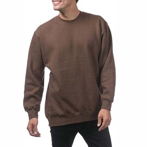 เสื้อสเวตเชิ้ตคอกลมผ้าฟลีซหนาน้ำหนัก 350 กรัม สำหรับผู้ชาย สีพื้น ผ้าฝ้าย ปักลาย ทรงโอเวอร์ไซส์ ขายส่งสำหรับฤดูใบไม้ร่วง - Product Image 5