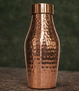 Premium Pure Copper Hammered Water <b>Bottle</b> Handmade Ayurvedic Drinking <b>Bottle</b> Leakproof Copper <b>Flask</b> Traditional Health Water - Product Image 4