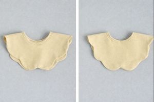 JALBEBE Bavaglino Unisex per Neonati con Bordo Ondulato, Morbido Cotone, Chiusura a Bottone, Ecologico, Antibatterico, Monostrato, a Forma di Fiore - Product Image 6