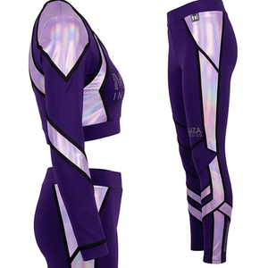 Tenues de cheerleading professionnelles et compétitives avec cristaux, strass brillants, vêtements de cheerleading All Star, ensembles à manches longues - Product Image 3