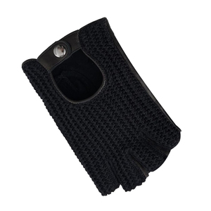 Nouveaux gants de mode pour hommes en cuir véritable non doublés, gants de conduite tricotés, gants de sport à écran tactile et mitaines - Product Image 5