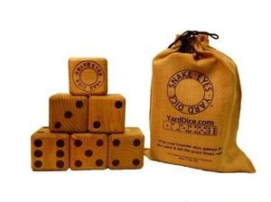 Jeu de dés d'extérieur pour la cour |   Yardzee & Farkle : Dés géants avec seau en bois |   Approvisionnement en gros |   Prix d'usine - Product Image 2