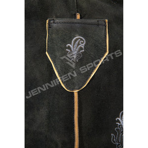 Lederhosen bavaroises pour hommes en daim de chèvre, de haute qualité, personnalisées, à motif uni brodé, vente en gros - Product Image 4