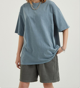 High Quality Custom Vintage Heavy <b>Weight</b> <b>Blank</b> Plain 100% Cotton Shoulder Drop Oversized T Shirt for Women - Product Image 4