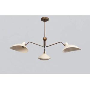 Lámpara de Techo Moderna de Metal Negro con LED y Pantallas de Vidrio, Base para Bombilla E27, Altura Ajustable para Sala de Estar - Product Image 2