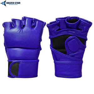 Gants de MMA en cuir avec fermeture auto-agrippante – Protège-mains d'entraînement pour adultes pour MMA, boxe et sparring - Product Image 3