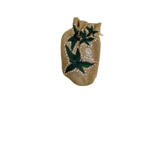 New High Quality in Stock Wholesale Custom Print logo Reusable Eco-friendly Burlap Jute Linen Drawstrings Wine Bottle <b>Gift</b> <b>Bags</b> - Product Image 3