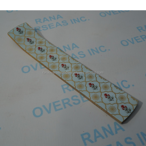 Handmade Enamel Wooden Ash Catcher Incense Tray Floral Pattern Stick Holder for Aromatherapy Meditation Yoga <b>Decor</b> - Product Image 4