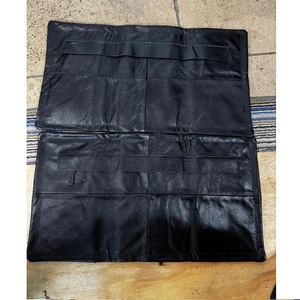 Fundas de Cojín y Asiento de Sofá Cuadradas de Cuero PU Negro con Costuras Modernas, Decoración Personalizada para el Hogar - Product Image 4