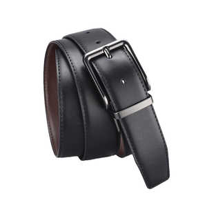Cinturón de Cuero Genuino para Hombre con Hebilla Giratoria, Venta al Por Mayor de Fábrica - Product Image 2