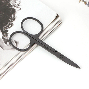 Private Label Black Powder Coated Curved Stainless Steel Beauty Lash Tweezers Bulk Sialkot Factory OEM/ODM Precision Fanning - Product Image 2