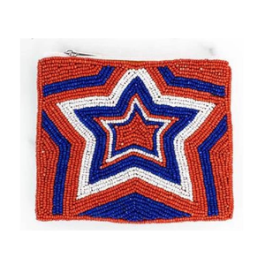 Porte-monnaie classique brodé à la main avec lettres imprimées, motif dessin animé, mini pochette à fermeture éclair pour pièces de monnaie et économies - Product Image 1