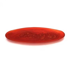 Assiettes en résine de luxe tendance, forme personnalisée, motif poli, classiques, lavables au lave-vaisselle, faites à la main, qualité alimentaire, écologiques - Product Image 4