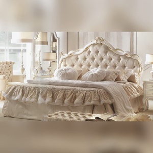 Juego de Dormitorio Tradicional con Cama King Size, Estructura de Madera, Tapicería de Tela, Diseño Antiguo para Muebles de Dormitorio - Product Image 3