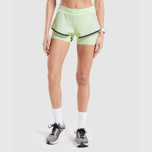 Women's Sportswear Gym Board Shorts Breathable High <b>Elasticity</b> Seamless Scrunch Butt Workout Yoga Quick Dry Eco-Friendly - Product Image 4